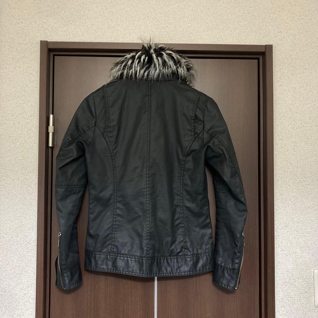 00s archive FUGA ファー ライダースジャケット 44 美品 - メルカリ