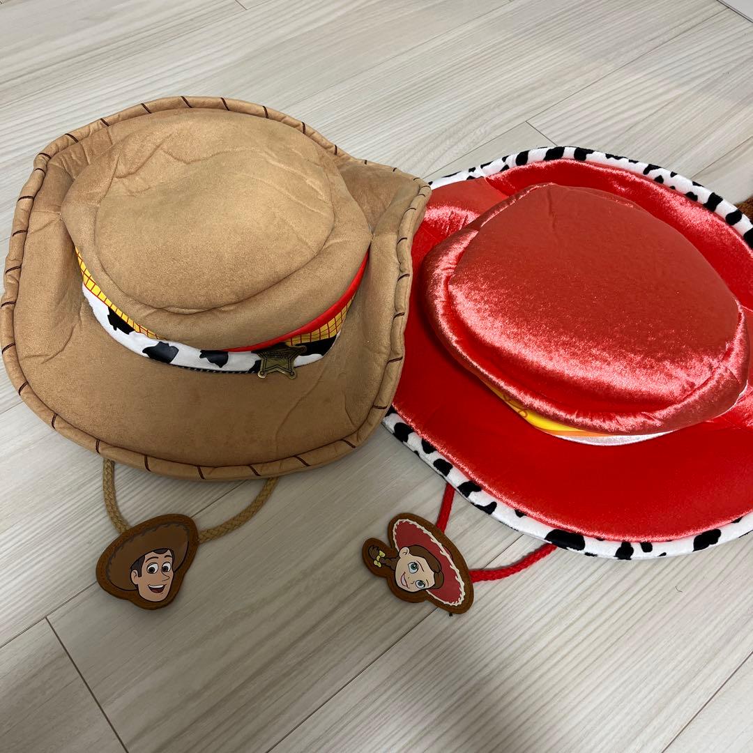 2点セット】ウッディ ジェシー 帽子 トイストーリー ハット - メルカリ