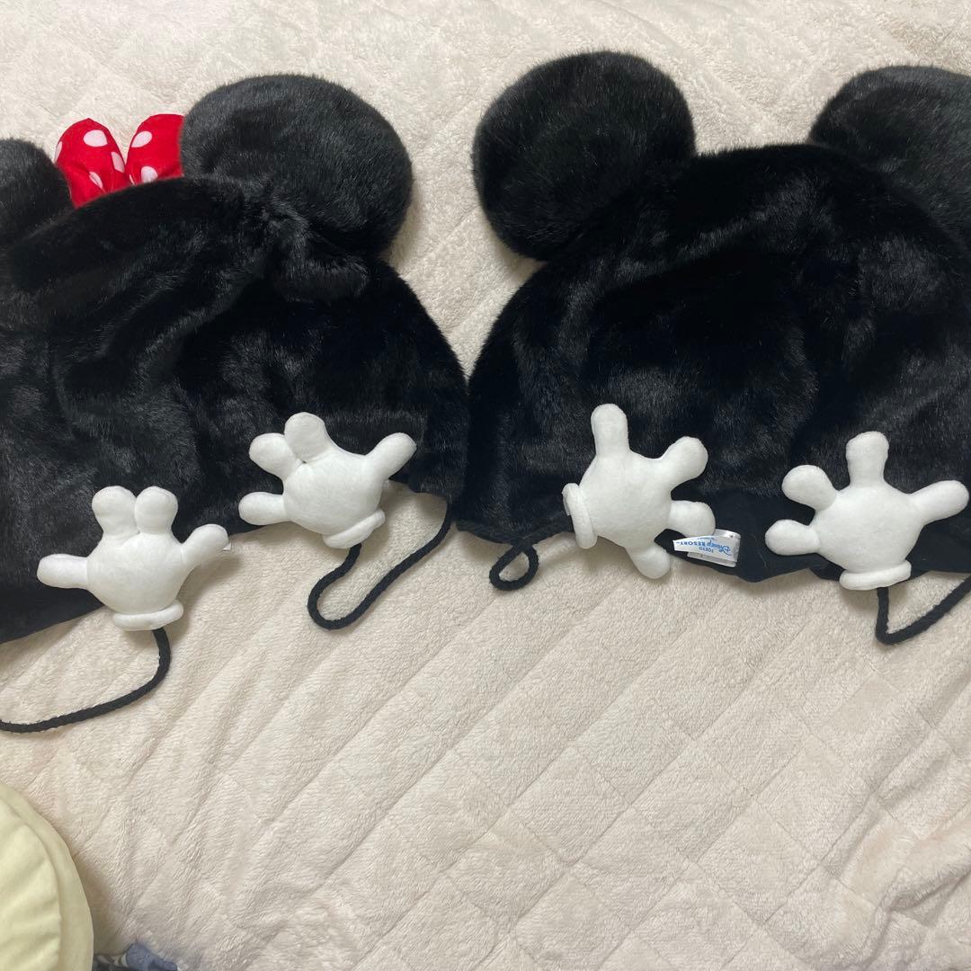 ミッキー・ミニーファンキャップ2個セット - メルカリ