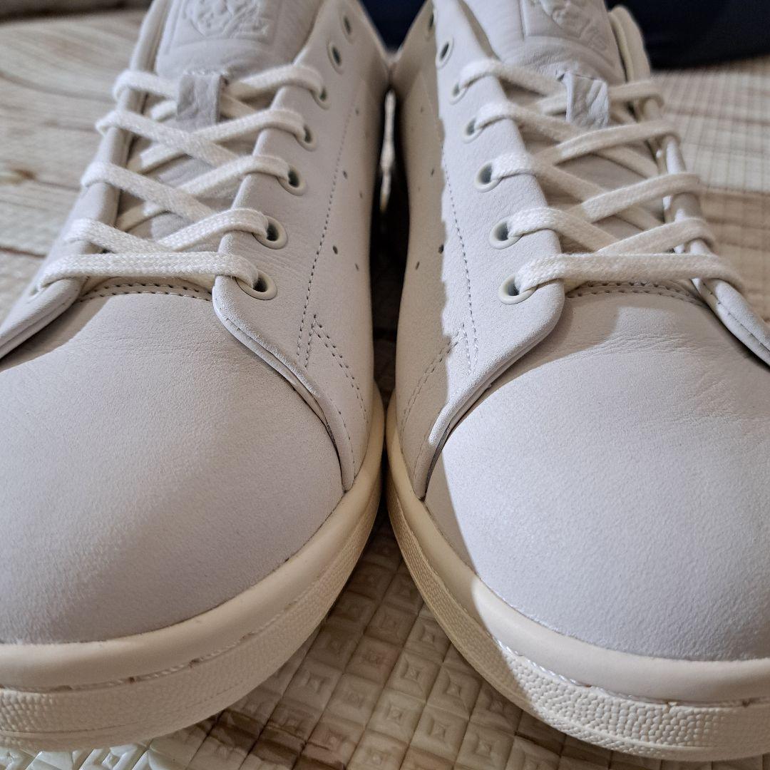 新品未使用 スタンスミス上位モデル LUX 本革 クリーム色 27.5cm