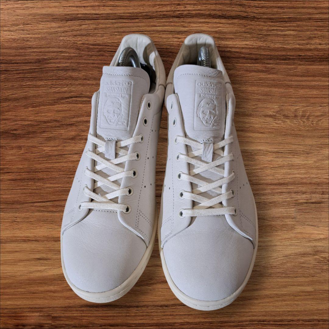 新品未使用 スタンスミス上位モデル LUX 本革 クリーム色 27.5cm