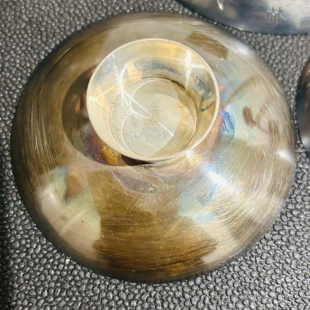 純銀　銀杯　3枚セット　203.1g シルバー　銀　コレクション　銀投資