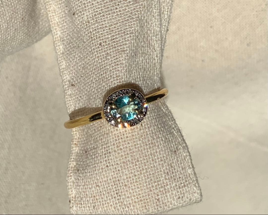 ARTIDA OUD タンザナイト（グリーン）パヴェダイヤモンドリング13号