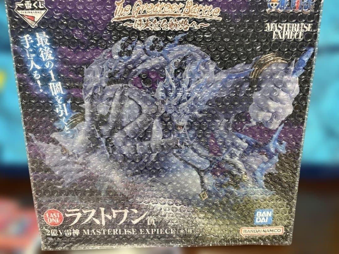 ワンピース一番くじ　ラストワン賞　2億V雷神　エネルフィギュア　おまけ付き