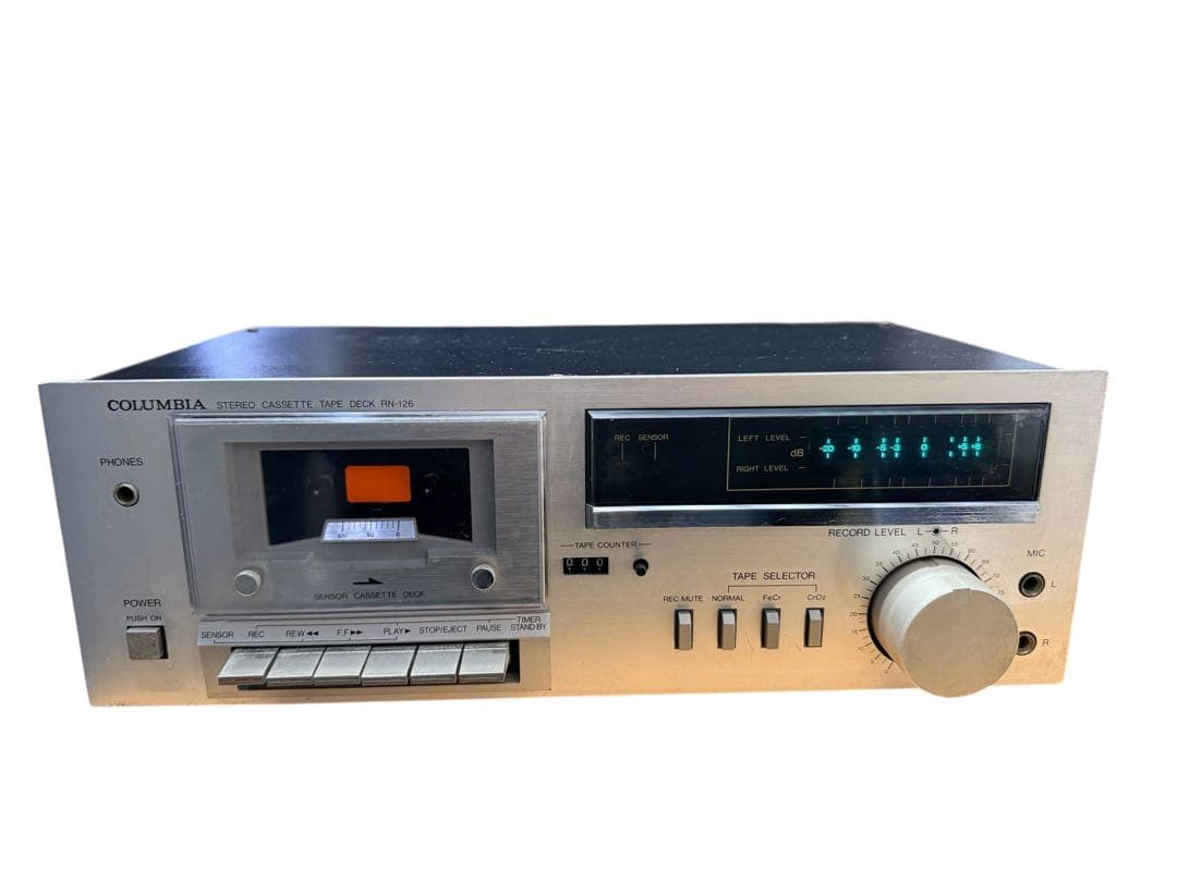 COLUMBIA ステレオ カセットテープデッキ　RN-126 COLUMBIA ステレオ カセットテープデッキ RN-126 - メルカリ