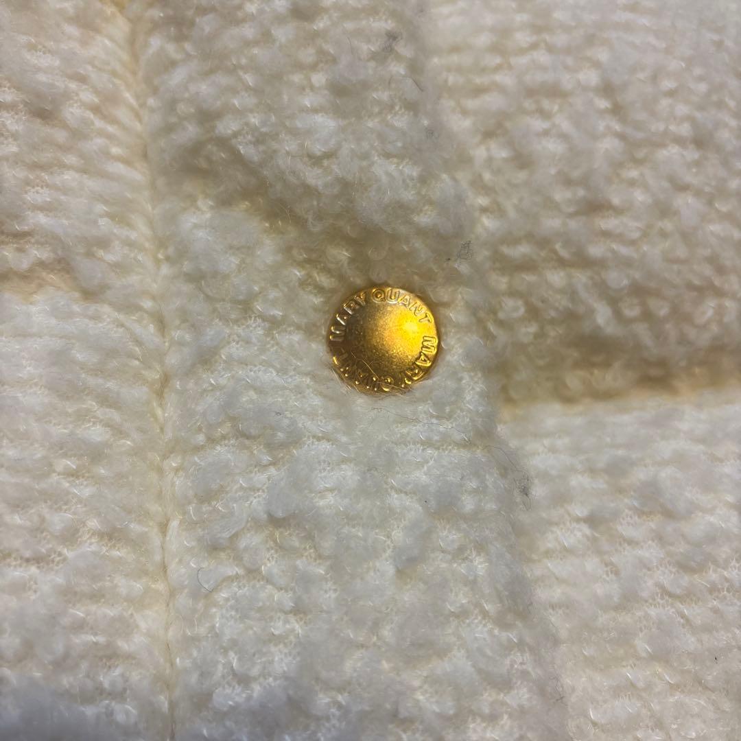 MARY QUANT アウター ファー付きダウンジャケット ホワイト 白 - メルカリ