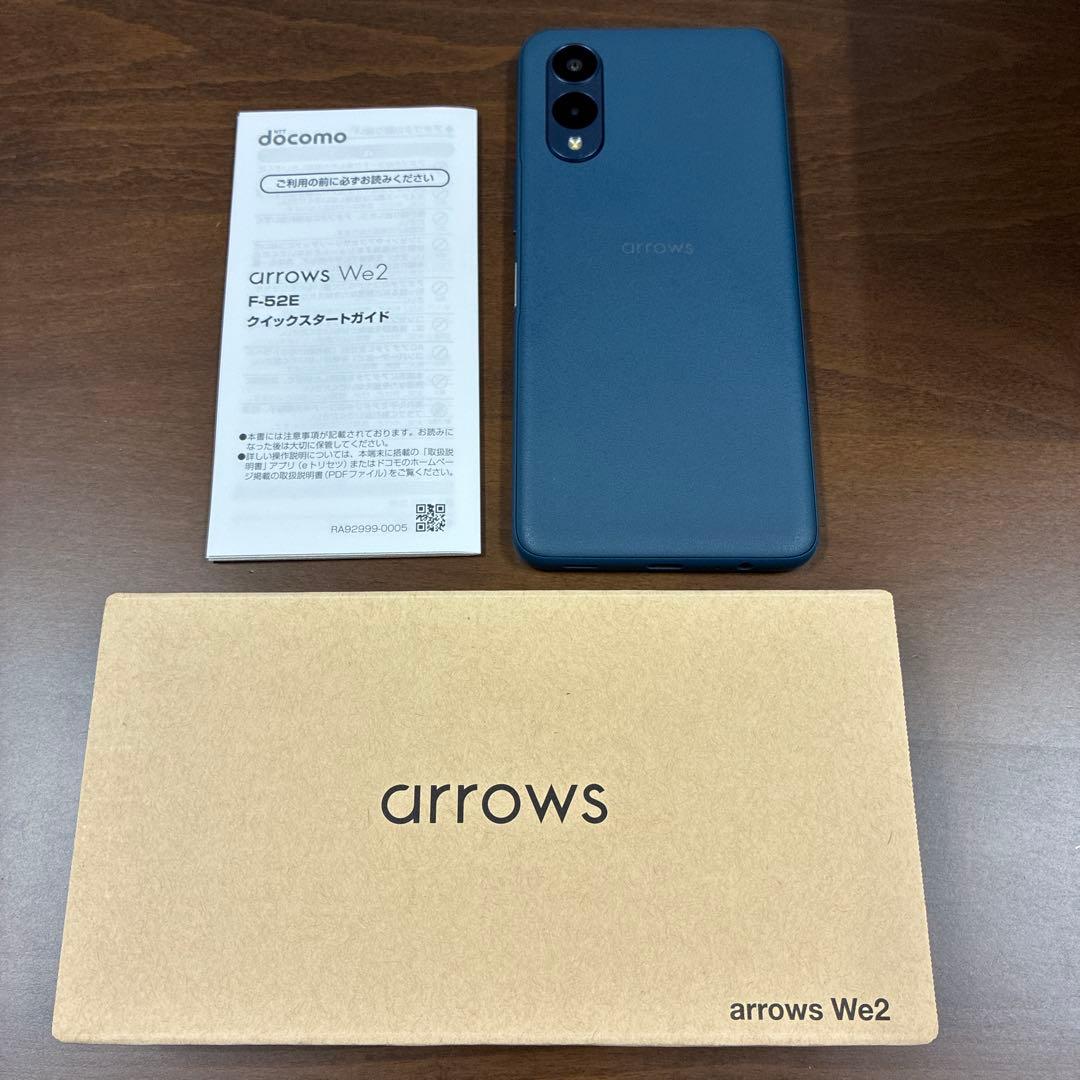 【美品】arrows We2 FCG02 ネイビーグリーン arrows We2 FCG02 au ネイビーグリーン 送料無料 即決 本体 c16698