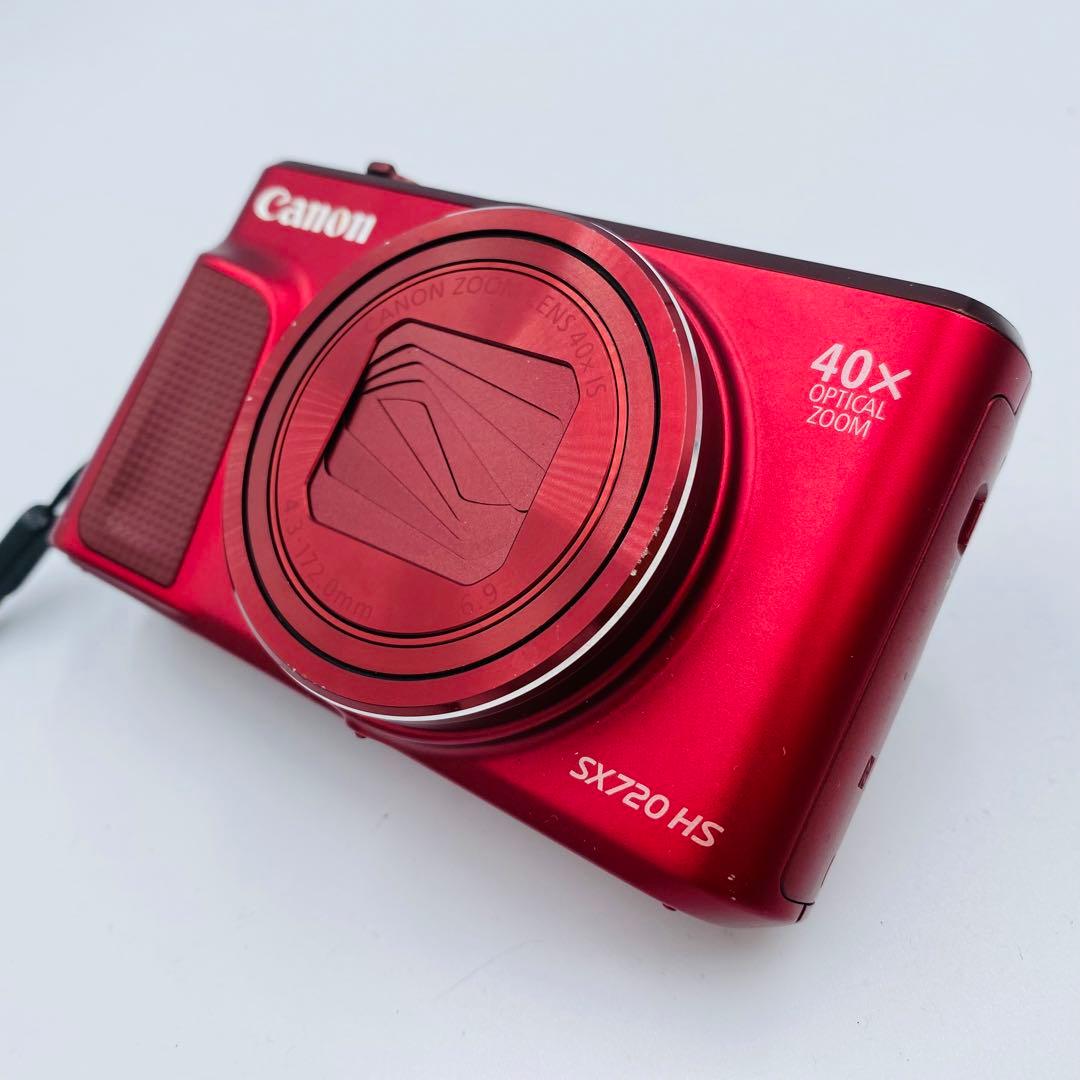 動作確認済 ⭐︎美品⭐︎ Canon SX720 HS デジカメレッドボディ - メルカリ