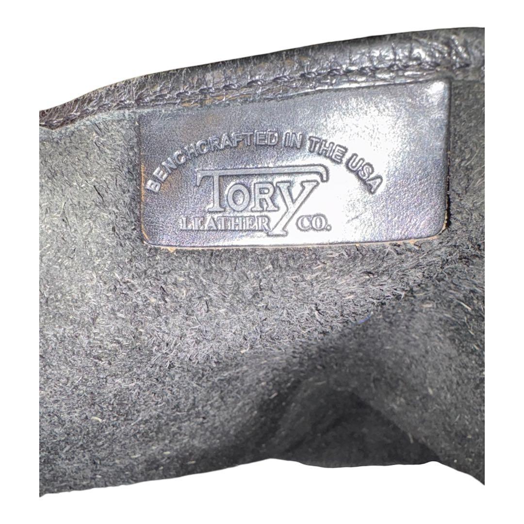 TORY LETHER トリーレザー トートバッグ ブラック シボ革 黒