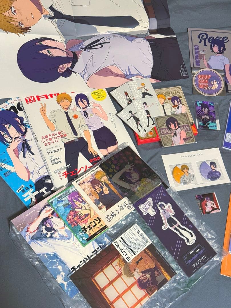 チェンソーマン レゼ篇 レゼ アクリルスタンド 缶バッジ 雑誌 特典 まとめ売り