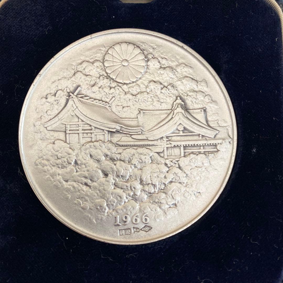 明治百年記念 明治天皇御肖像牌 純銀メダル 121.6g お値下げ不可