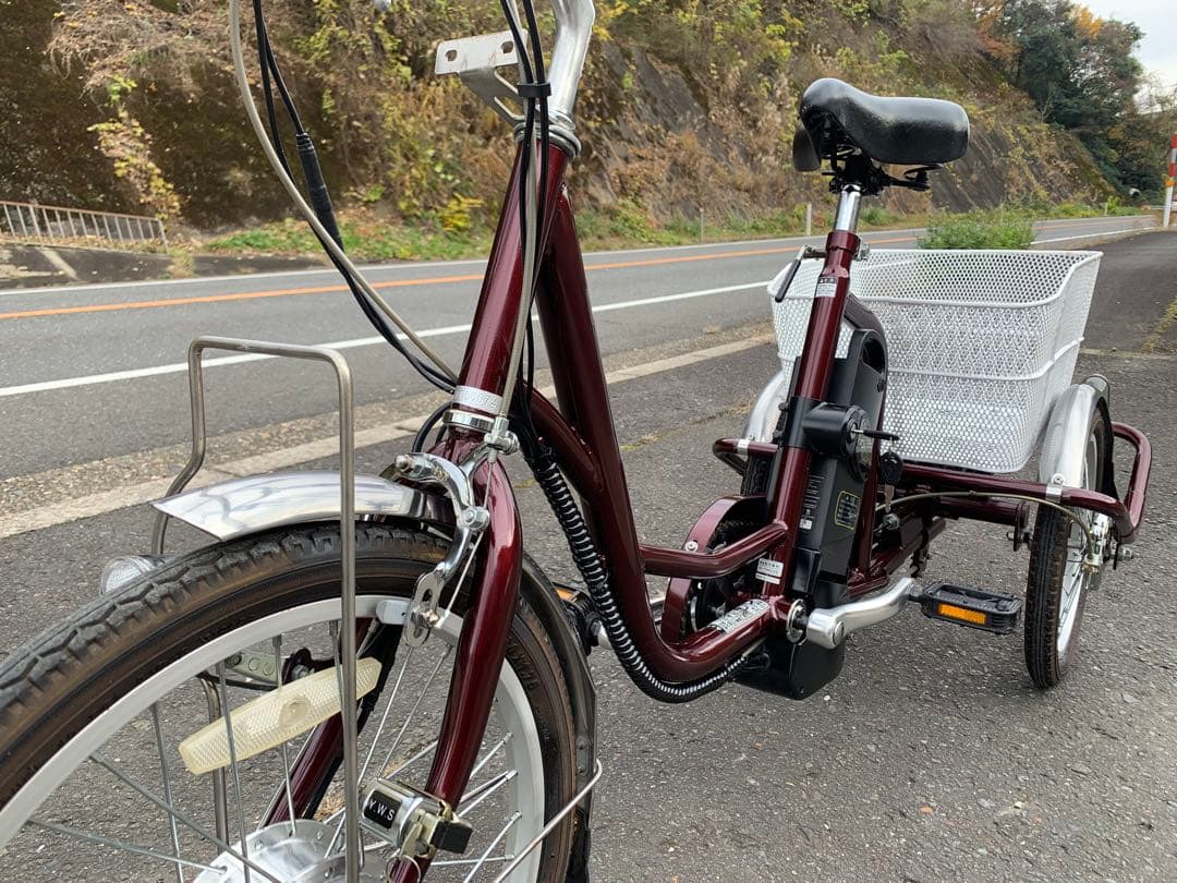 【動作確認済】送料無料 電動アシスト三輪自転車 5.8Ah 20-16インチ