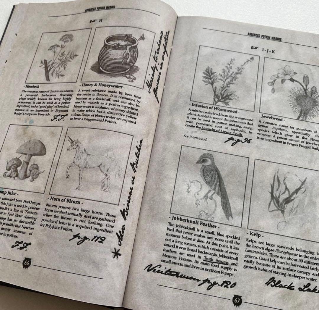 未使用品】 ハリーポッター 魔法薬学 教科書 中身有り スネイプ