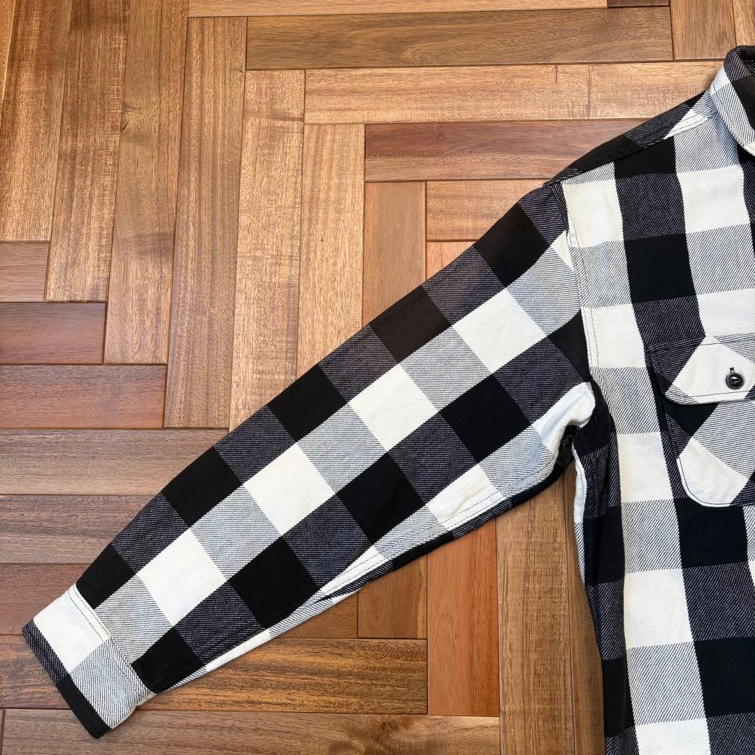 KJ着 COOTIE バッファローチェック ヘビネル 白黒 シャツ クーティー