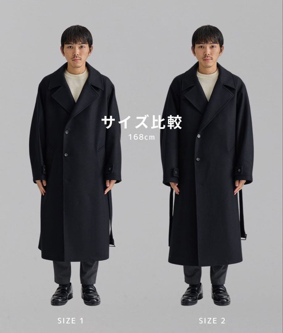 UNITEDTOKYO スーパー180's メルトンリバートレンチコート - メルカリ