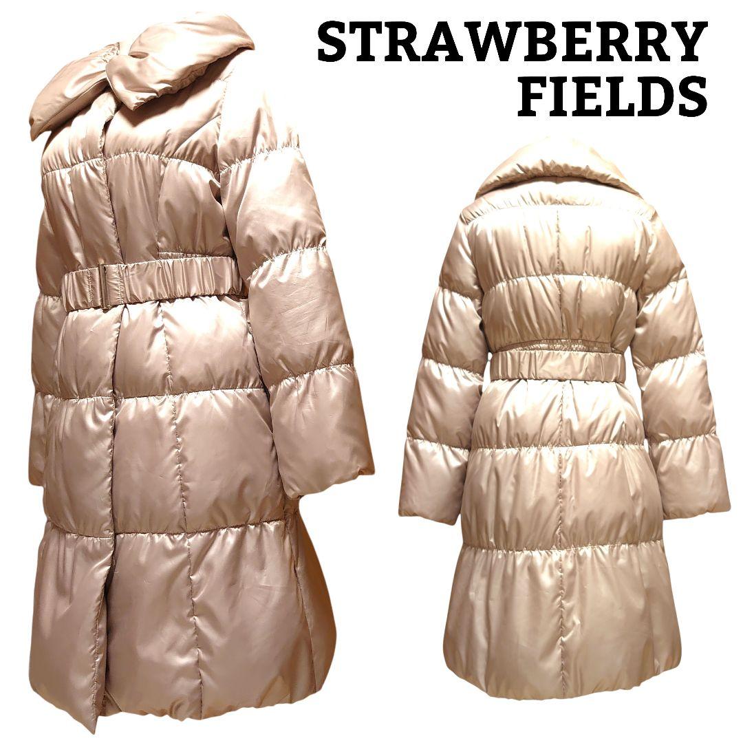 ストロベリーフィールズ ダウンコート ベルト付き Aライン M - メルカリ