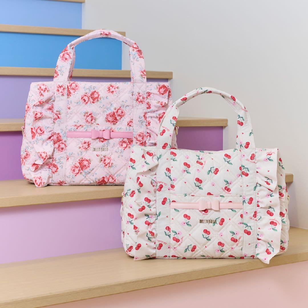 メゾピアノ キャスキッドソン マザーズバッグ チェリー柄 Cath kidson