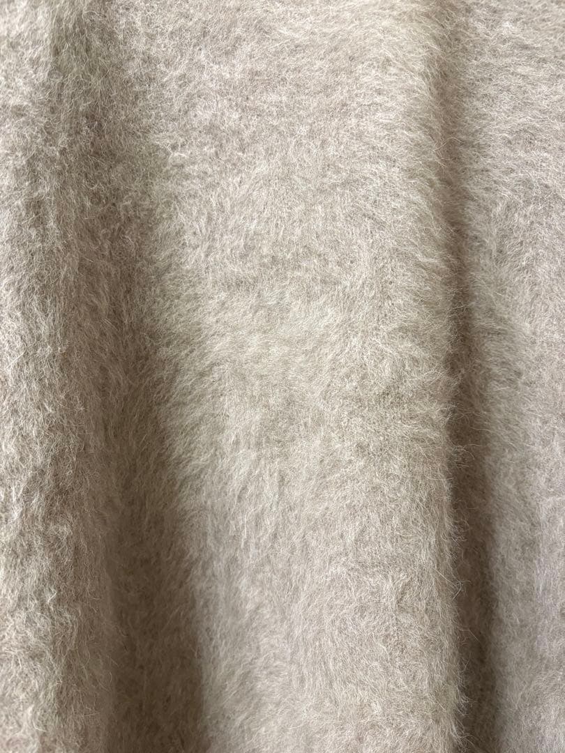 Rouge vif la cle フォックスカシミヤVネックニット ベージュ - メルカリ