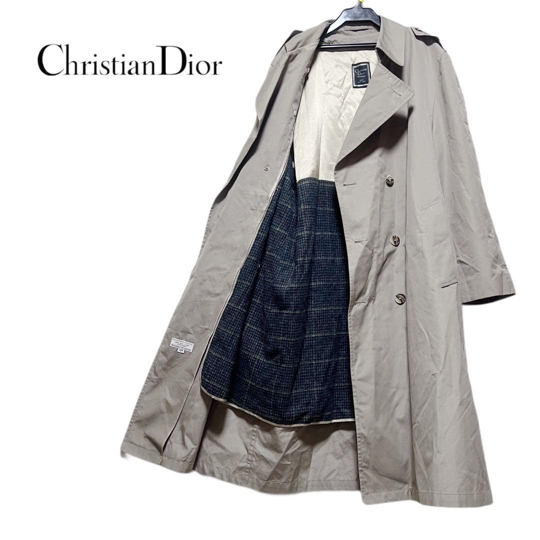 希少★オールドクリスチャンディオール 80s〜90s トレンチコート ライナー付 Christian Dior - 90年代 Christian Dior クリスチャン ディオール