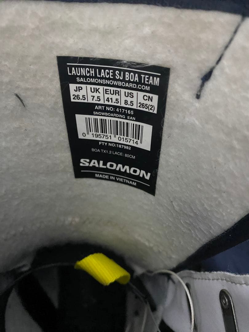 スノーボード SALOMON Launch Lace SJ BOA TEAM 26.5cm