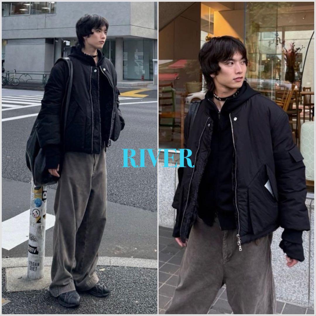 NULLUS】REVERSIBLE PADDED BOMBER - メルカリ