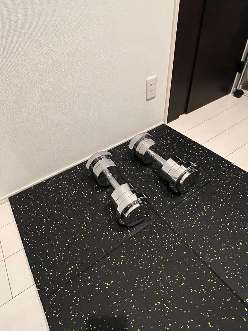 ステディ 可変式ダンベル 15kg×2＋追加プレート STEADY（ステディ） ダンベルプレート 3kg 2枚セット 防音 防傷 追加用