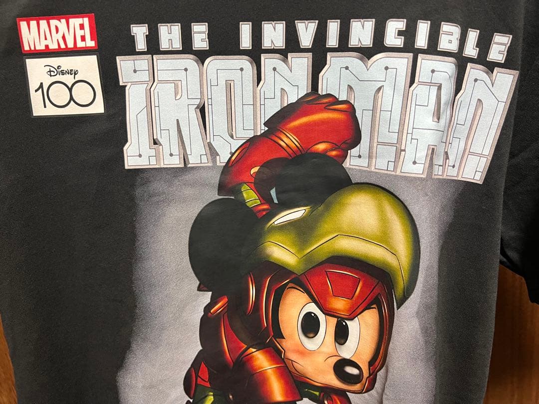 Tシャツ ミッキー アイアンマン マーベル ディズニー 100周年 L - メルカリ
