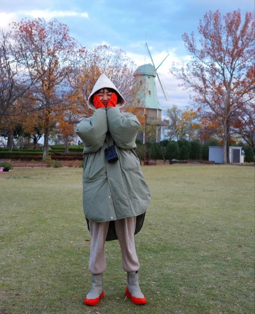 searoomlynn モンスターPADDEDコート カーキM＋ノベルティバッグ