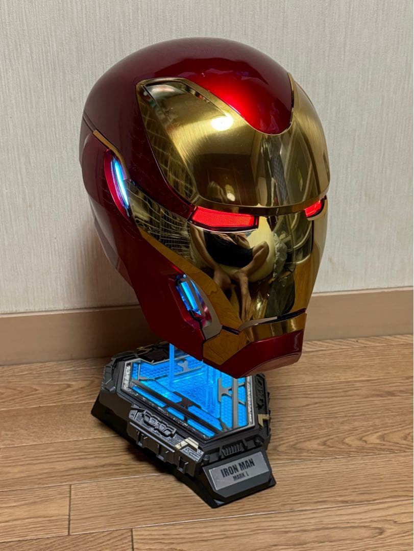 アイアンマン MK50マスク+専用台座お得セット！ 音声自動開閉 確実検品発送！