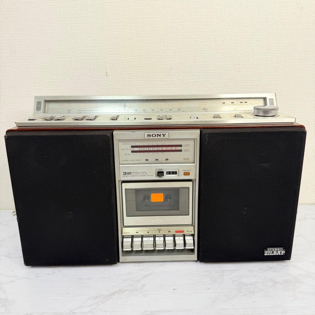 SONY CFS-V8 ZILBAP ラジカセ ラジオ カセット 動作品 - メルカリ