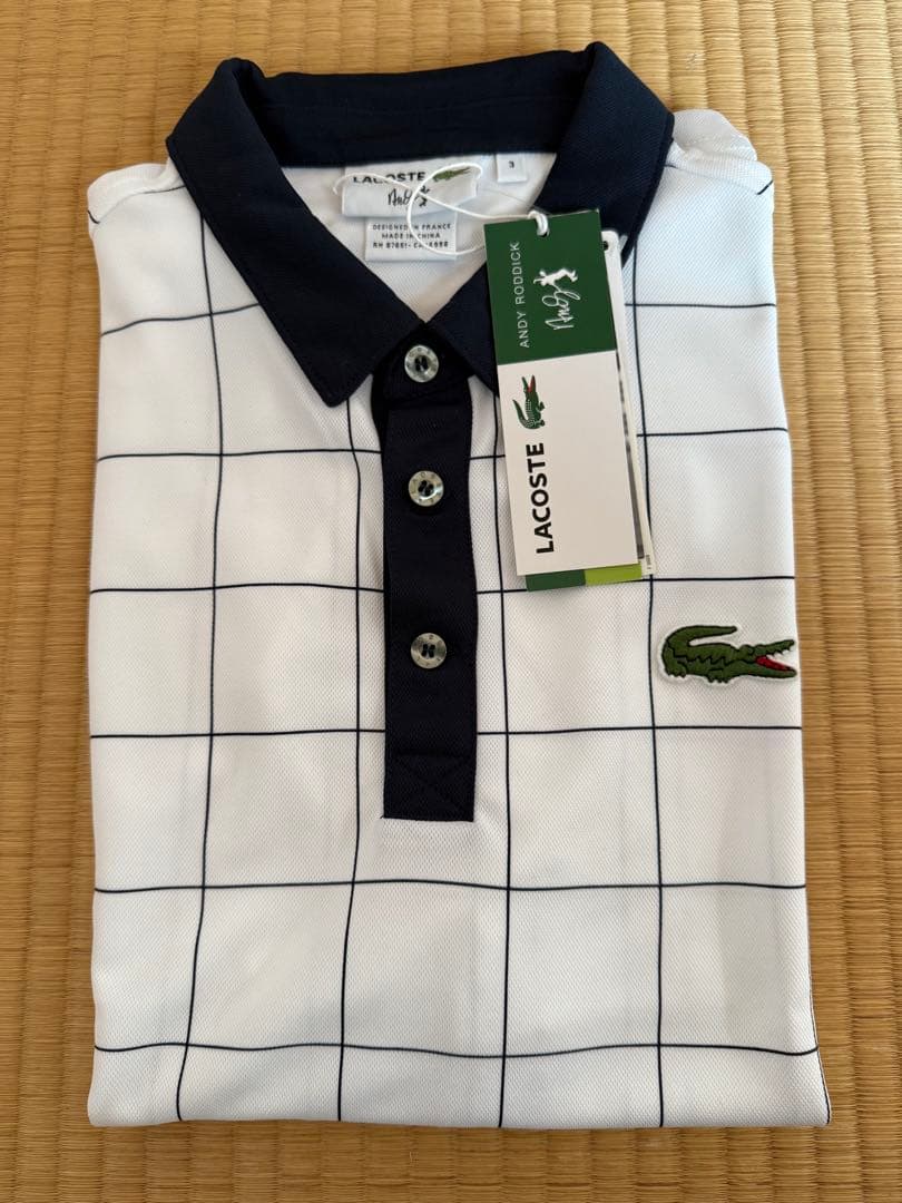 E*1様 【希少】LACOSTE × ANDY RODDICKコラボ ポロシャツ Lacoste Polo Shirt 