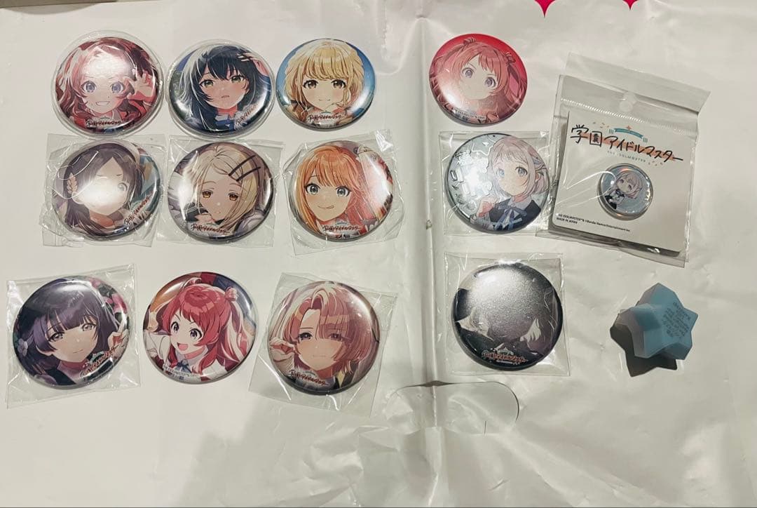 まとめ売り】学マス 引退品 40点 CD ペンライト たぴぬい 缶バッジ