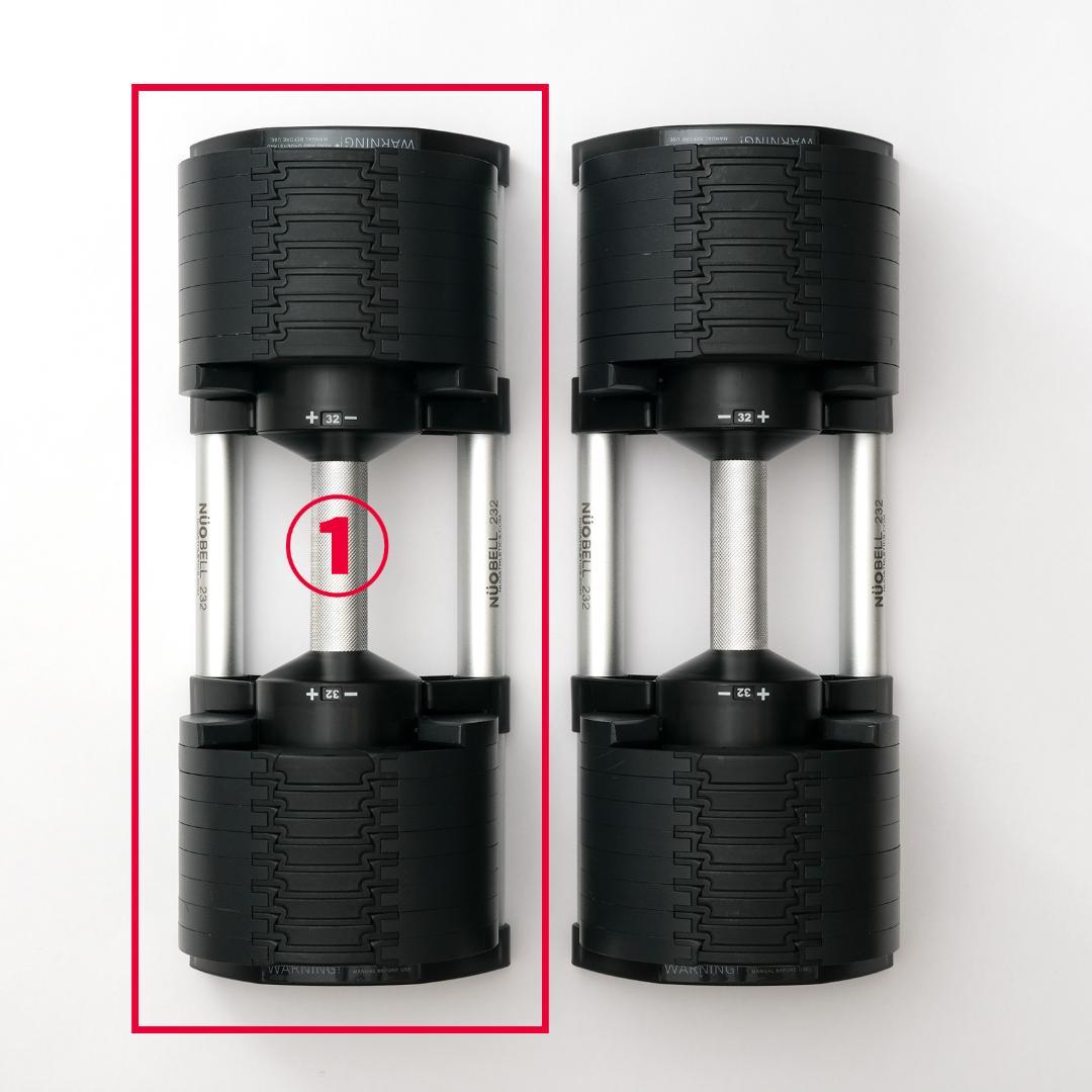 ① FLEXBELL 32kg 2kg刻み フレックスベル nuobell フレックスベル 32kg 2kg刻み オールブラック 2個 FLEXBELL NUOBELL