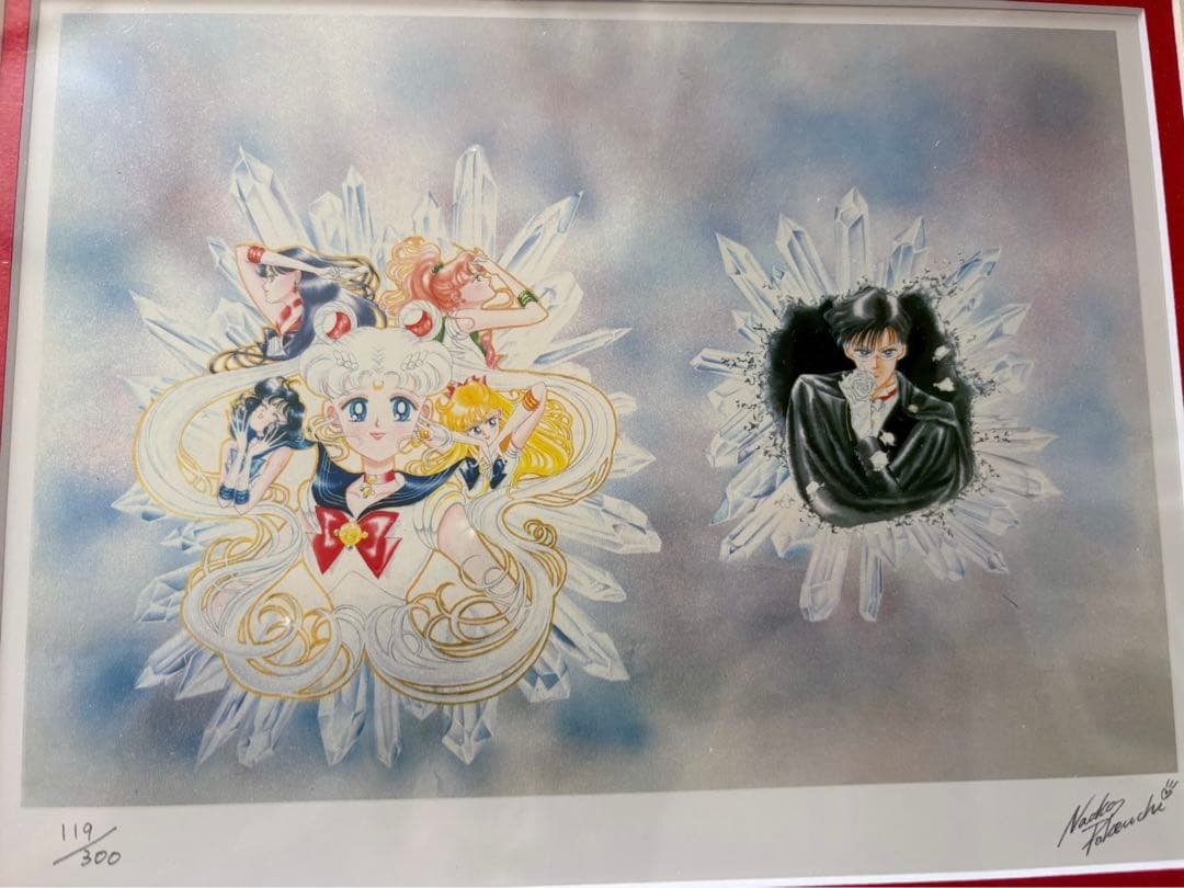 セーラームーン　複製原画　武内直子　タキシード　ジュピター　マーキュリー　マーズ