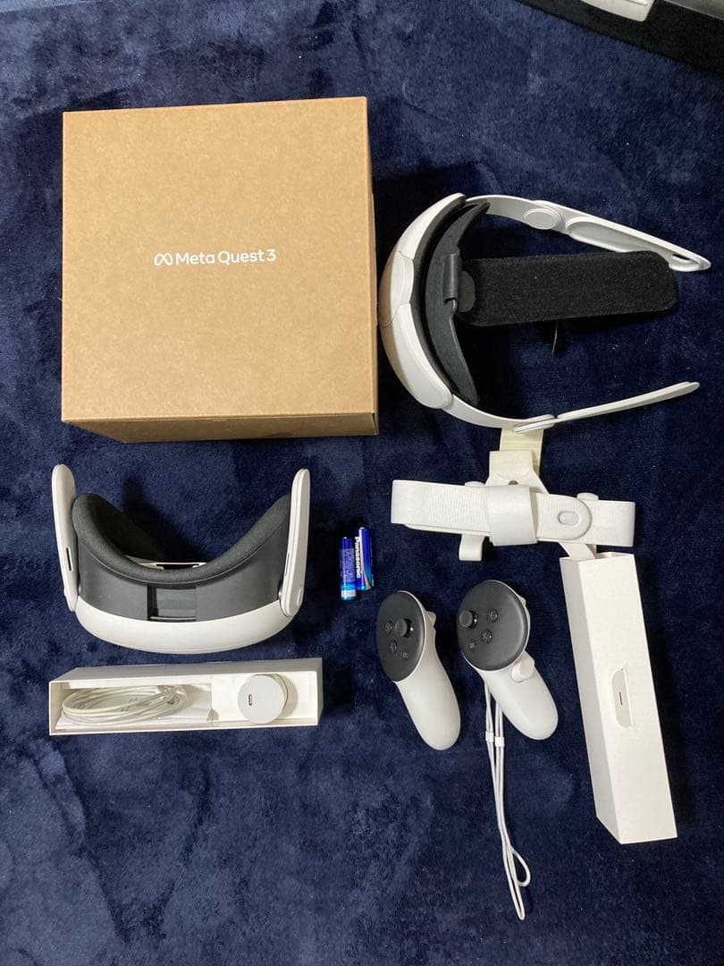  Quest 3 128GB(箱あり) + ヘッドストラップ(箱無し) Quest3 128GB バッテリー付きヘッドストラップ Quest 3 128GB