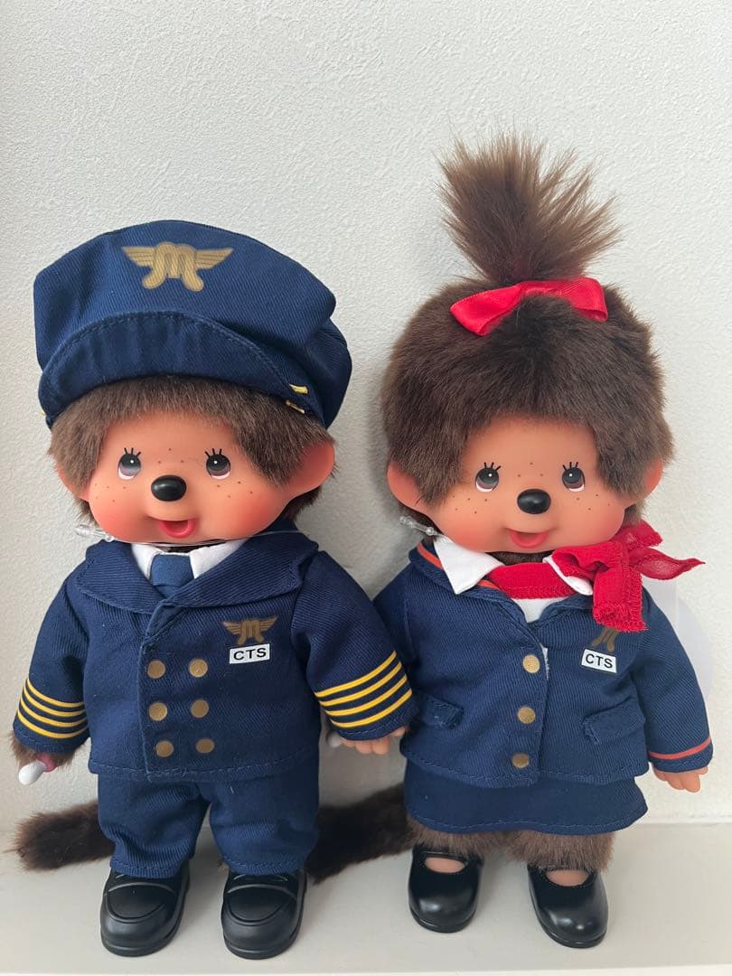 【24時間以内/匿名】希少 新千歳空港限定 モンチッチ パイロット CA 袋付①