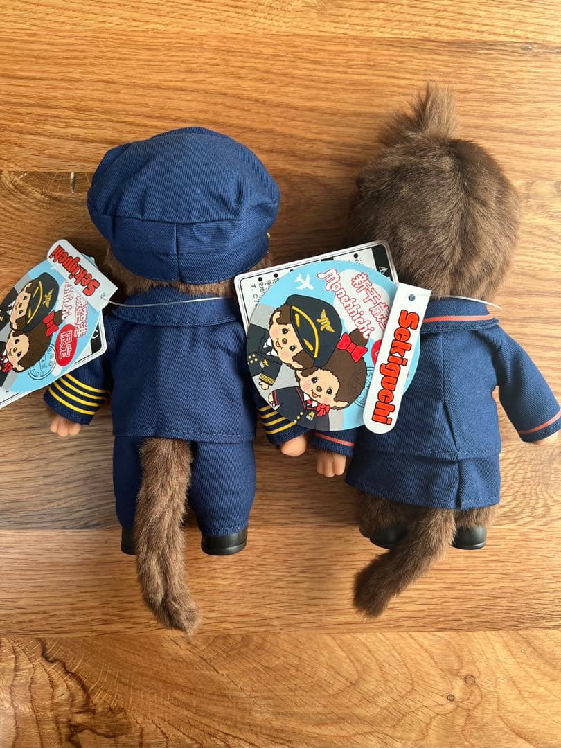 【24時間以内/匿名】希少 新千歳空港限定 モンチッチ パイロット CA 袋付①