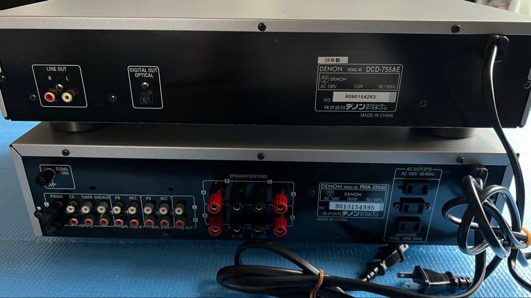 完動品】DENON PMA-390AEアンプ DCD-755AE CDプレーヤ - メルカリ