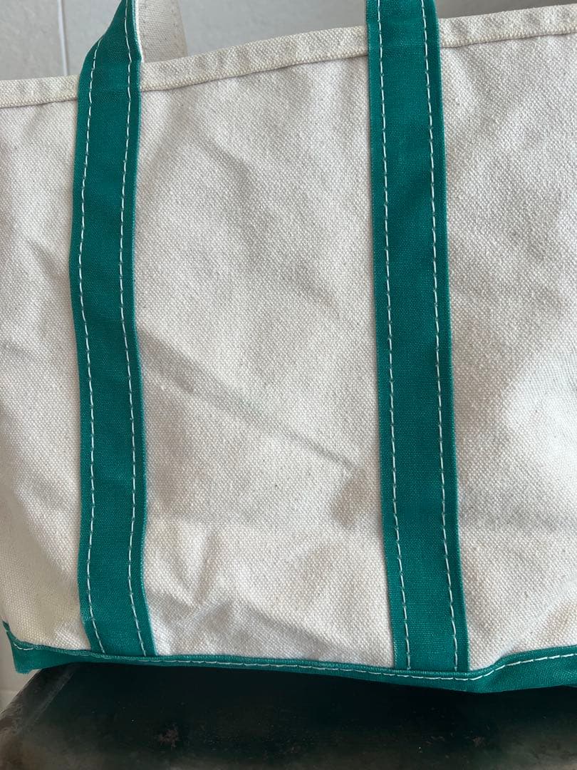 美品‼️M‼️80s 2色タグ エルエルビーン トート グリーン ガイドライン