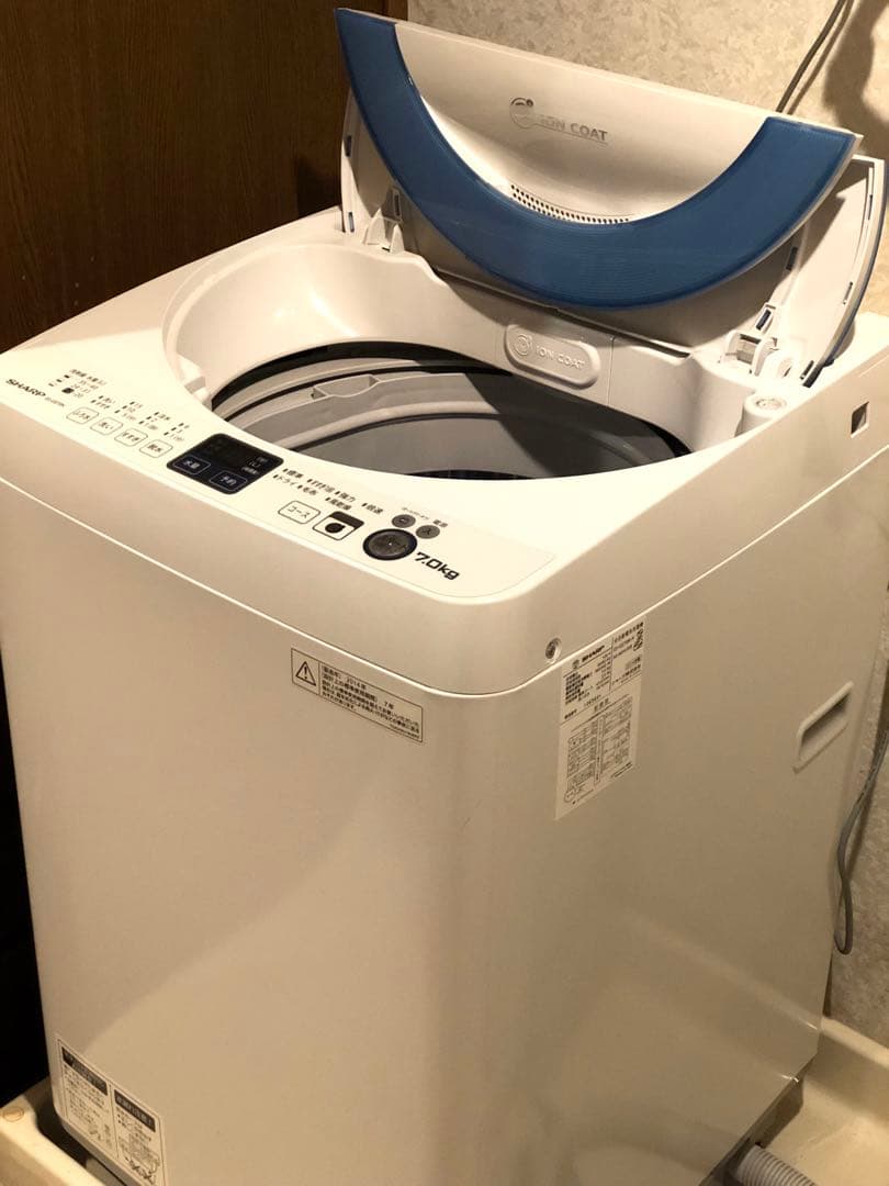 美品　埼玉引取可　SHARP 全自動電気洗濯機 7.0kg 2014年製