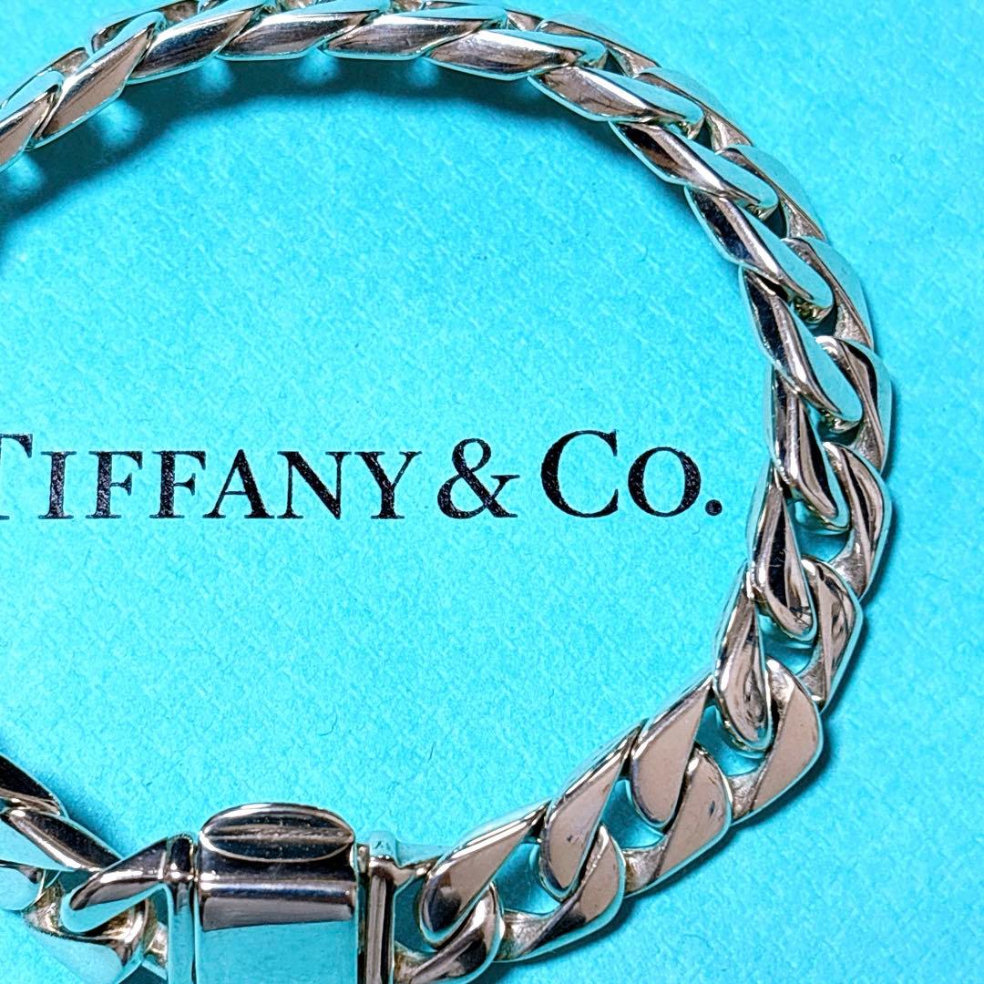 【美品】19.5cm 希少 ティファニー 喜平チェーン ブレスレット SV925