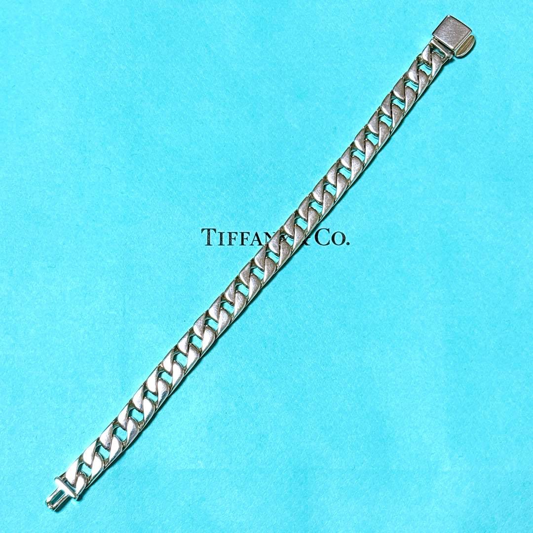 【美品】19.5cm 希少 ティファニー 喜平チェーン ブレスレット SV925