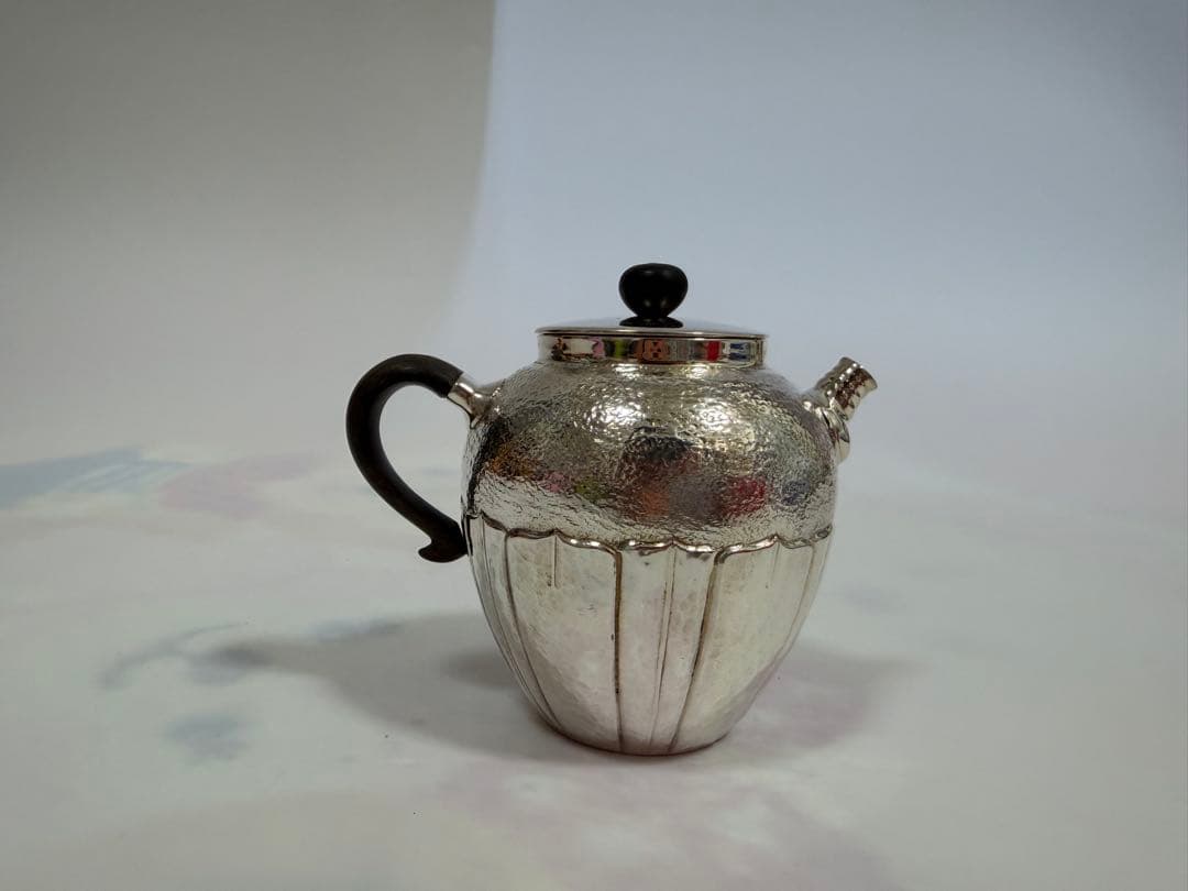 純銀製 菊文 唐木手 急須 銀瓶 煎茶道具 煎茶道具 洗瓶 銀瓶 約500ml : 茶道具いまや静香園 - 通販 - Yahoo