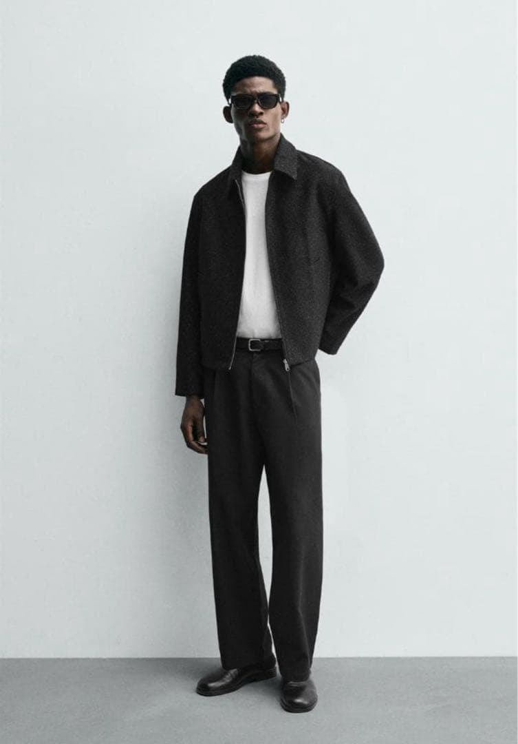 ZARA 大人気完売商品 シャイニーテクスチャージャケット - メルカリ