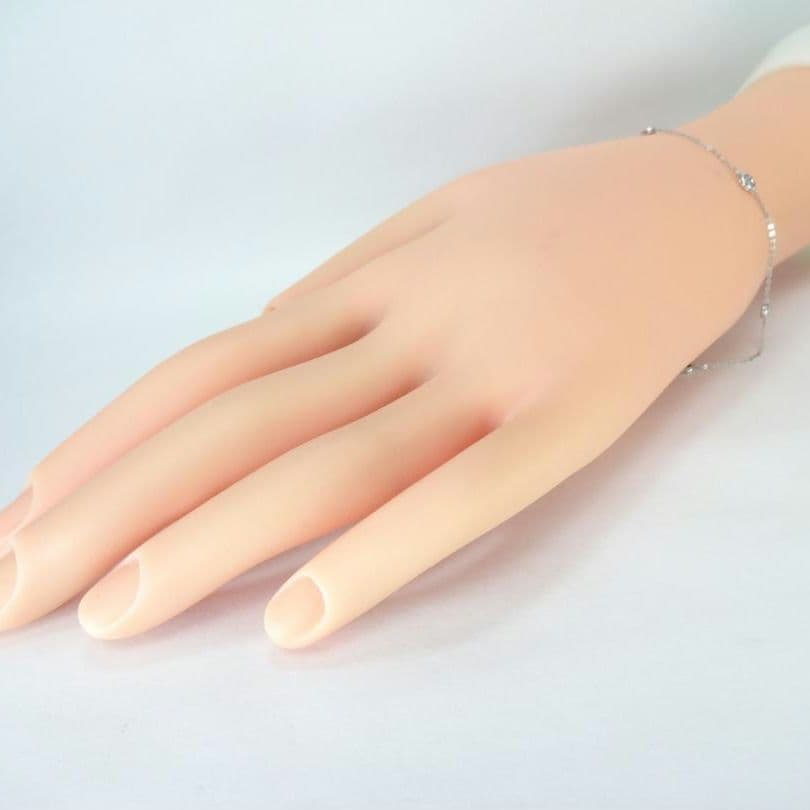 【hiroro様】0.10ct　ダイヤモンド　ステーション　ブレスレットプラチナ