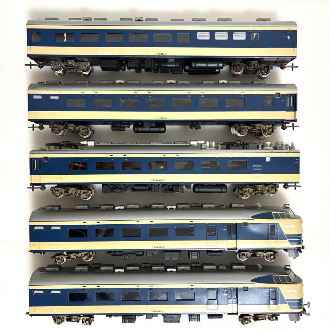 HOゲージ 581系　特急寝台電車　5両セット