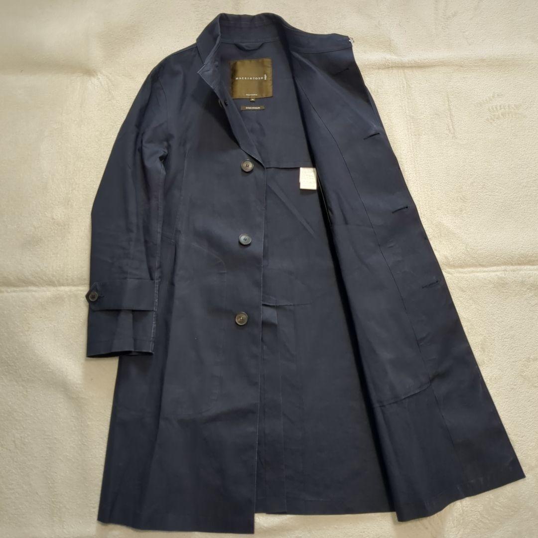 マッキントッシュ ダンケルド ゴム引き ステンカラーコート 36サイズ