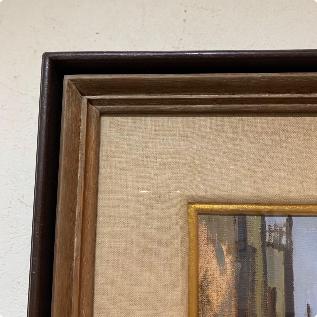 絵画　油彩肉筆画　真作　小林二郎『神戸の夏』F6 1962年作