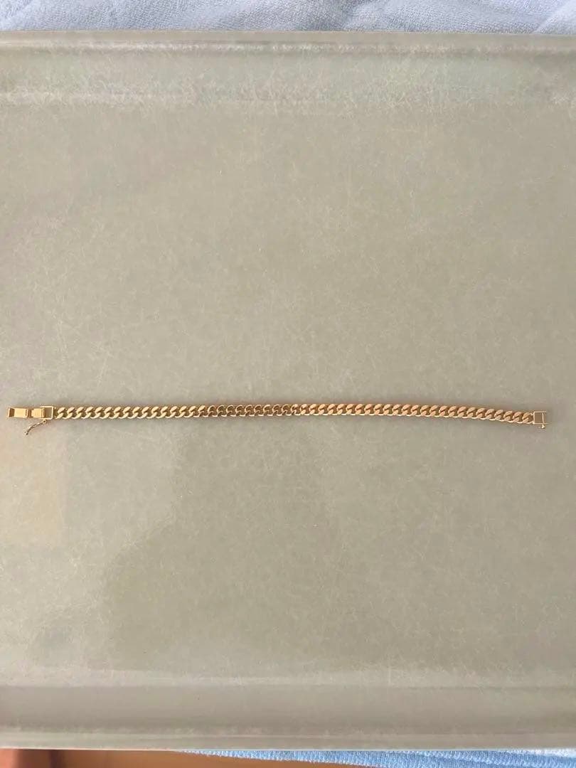 美品 18金 喜平 ブレスレット K18 2面 シングル 20g 20cmキヘイ 新品」18金 喜平 ブレスレット 2面 カット シングルK18 20g 20cm