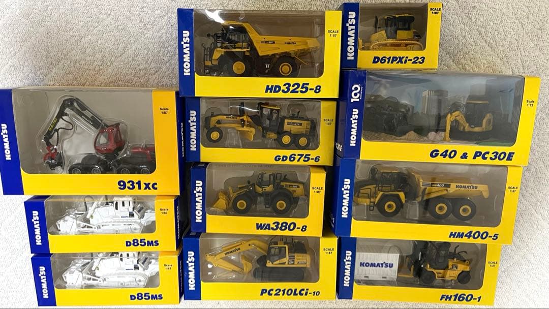 コマツ株主優待（非売品）ミニカー11点 KOMATSUコマツ株主優待非売品 - メルカリ